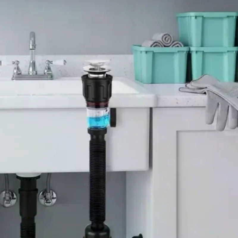Universal Flip Stainless Steel Washbasin Washbasin Sink Wall Drainage Pipe Kitchen Bathroom Accessories Anti Odor Drainage Pipe