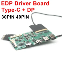 Isdn USB Type-c DP To EDP Driver Board 30PIN 40PIN Portable LCD Projector Display Screen Laptop Notebook Phone Coaxial Cable