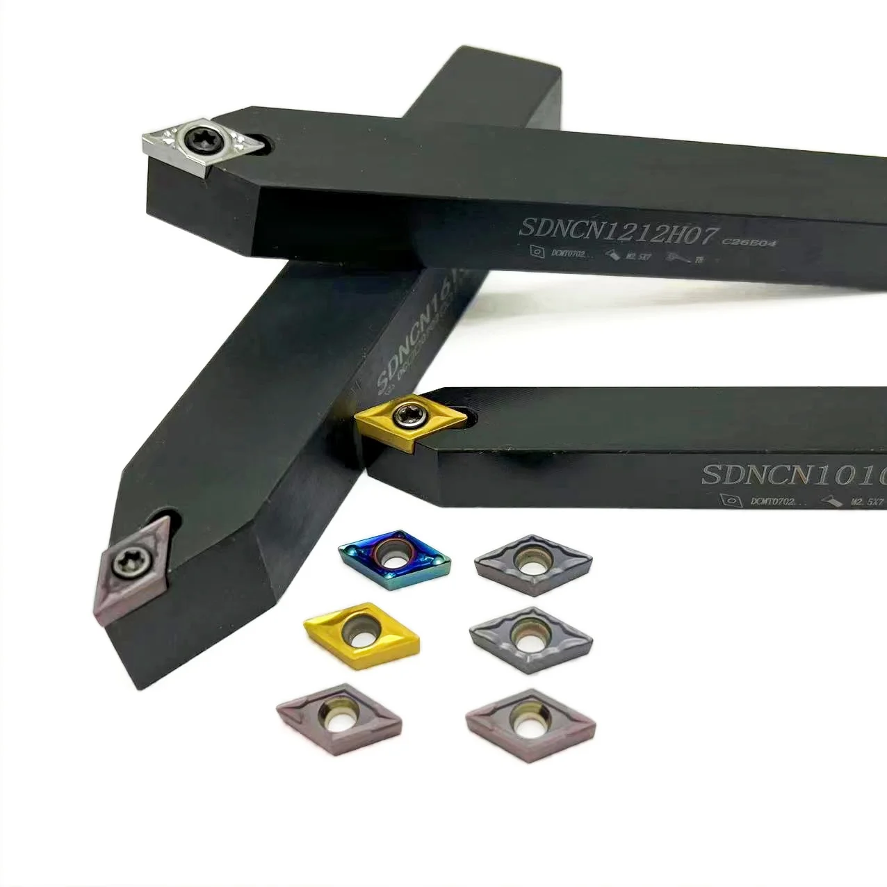 DCMT070204 para Torno Boring Bar, Turning Tool Holder, SDNCN1010H07, SDNCN1212H07, SDNCN1616H07, ser usado para DCMT07204, VP15TF, UE6020