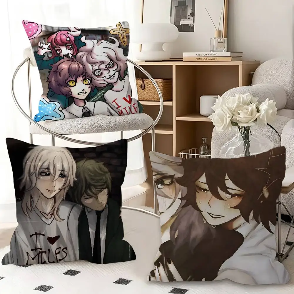 1pc The Promise Of Hope Anime Pillow Case Fashion Square Pillowcase Bedroom Sofa Room Ins Decoration Leisure