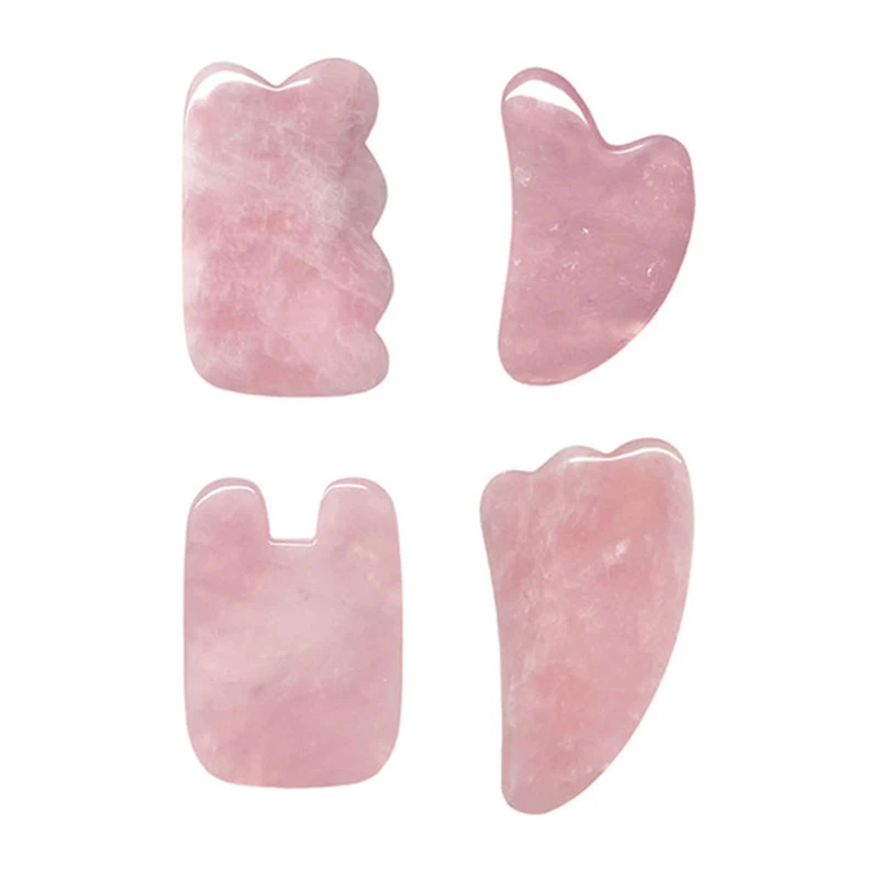 

Rose Quartz Eye Scraping Natural Jade Facial Massager Facial Lift Spa Care Gouache Scraper Body Neck Health Massage Tool