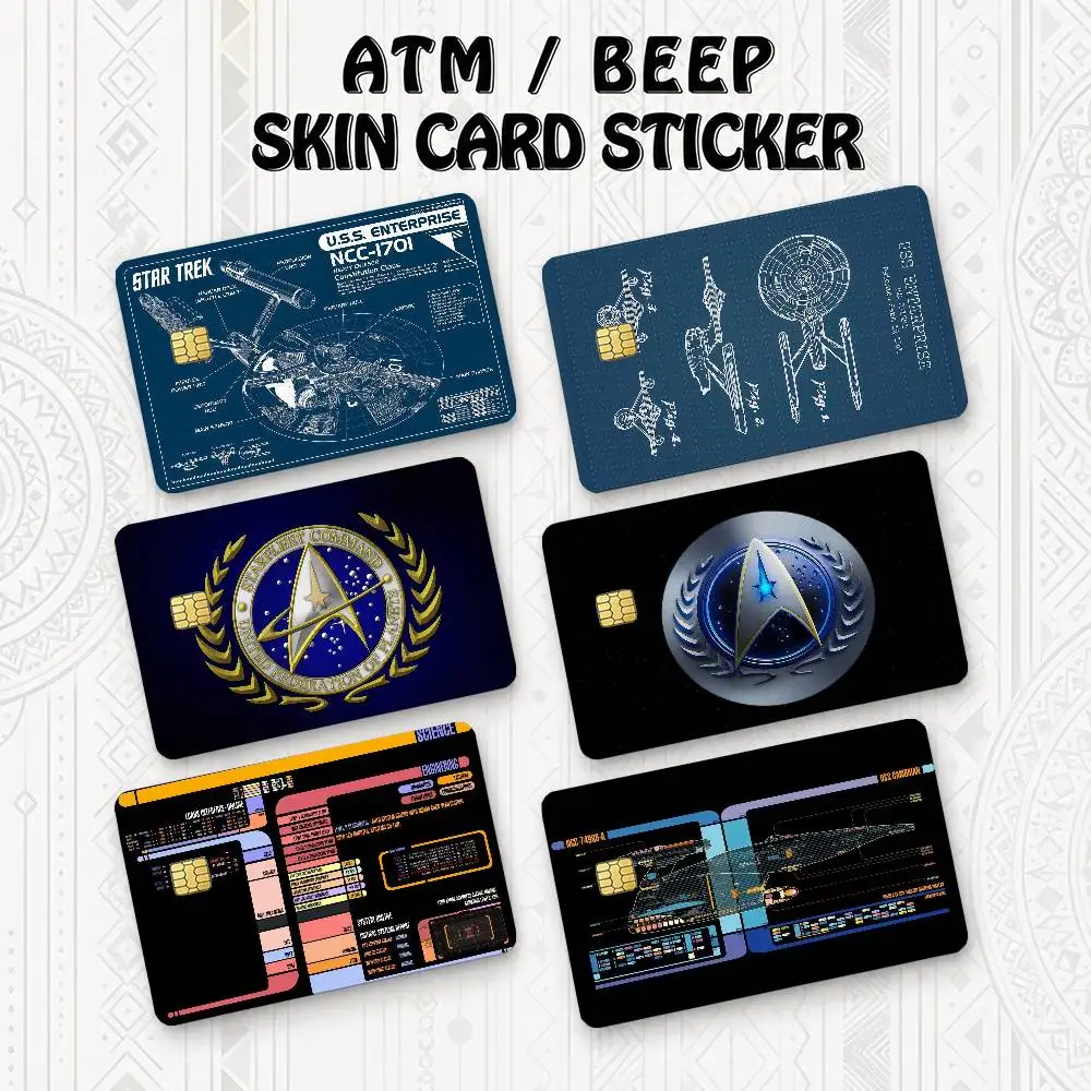 S-Star T-Trek Film 4 Pcs! Waterproof stickers card for credit cards, debit cards, and transit cards view 2