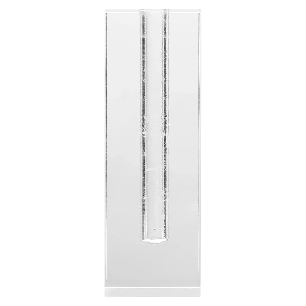 Transparent Rectangular Rose Flower Base Acrylic Display Stand Home Room Decoration Ornament