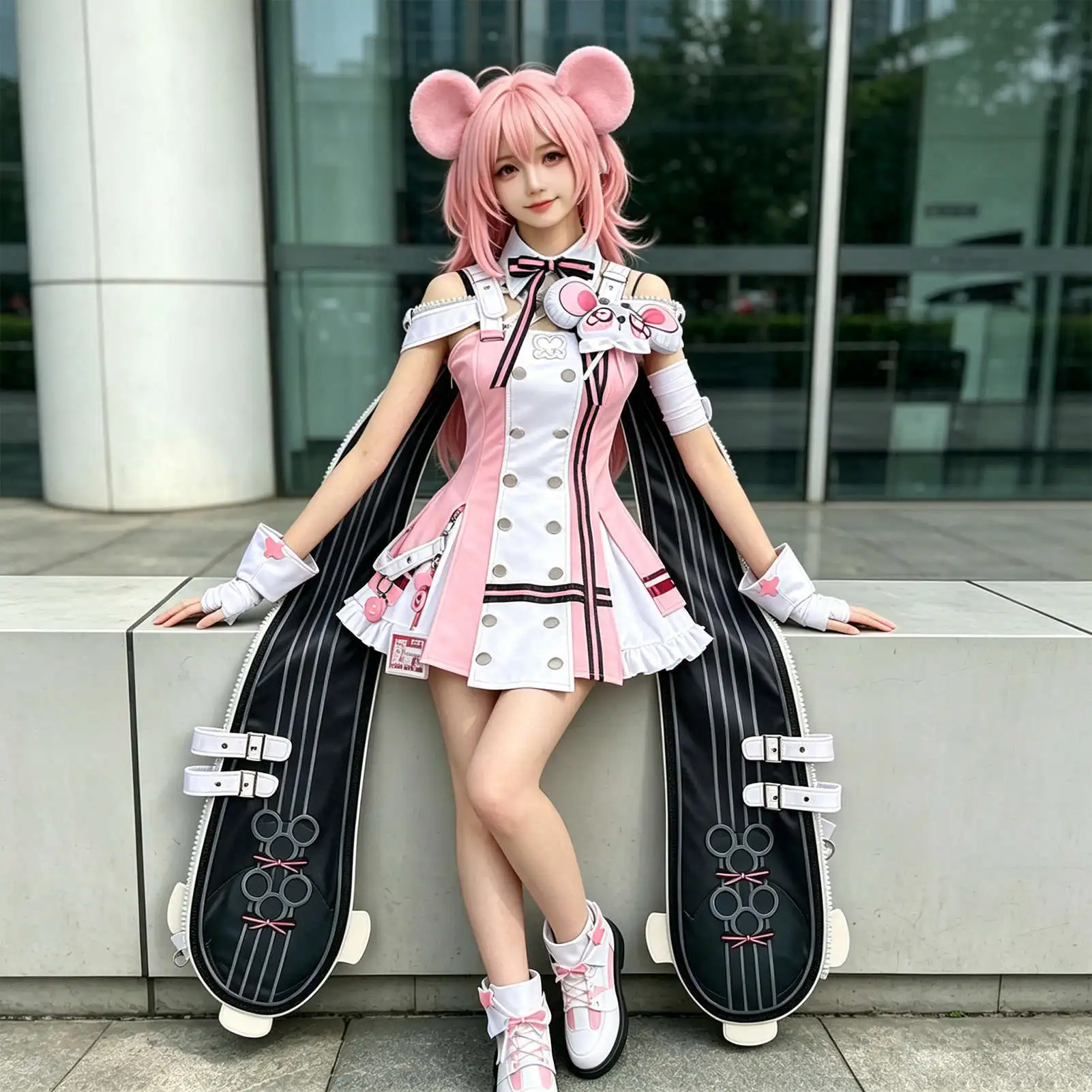 Yihuan Game Cosplay Costume Xiao Zhi Nanaly Zero Girl School Uniform Full Set  Role Play Halloween Performance Wear HCos