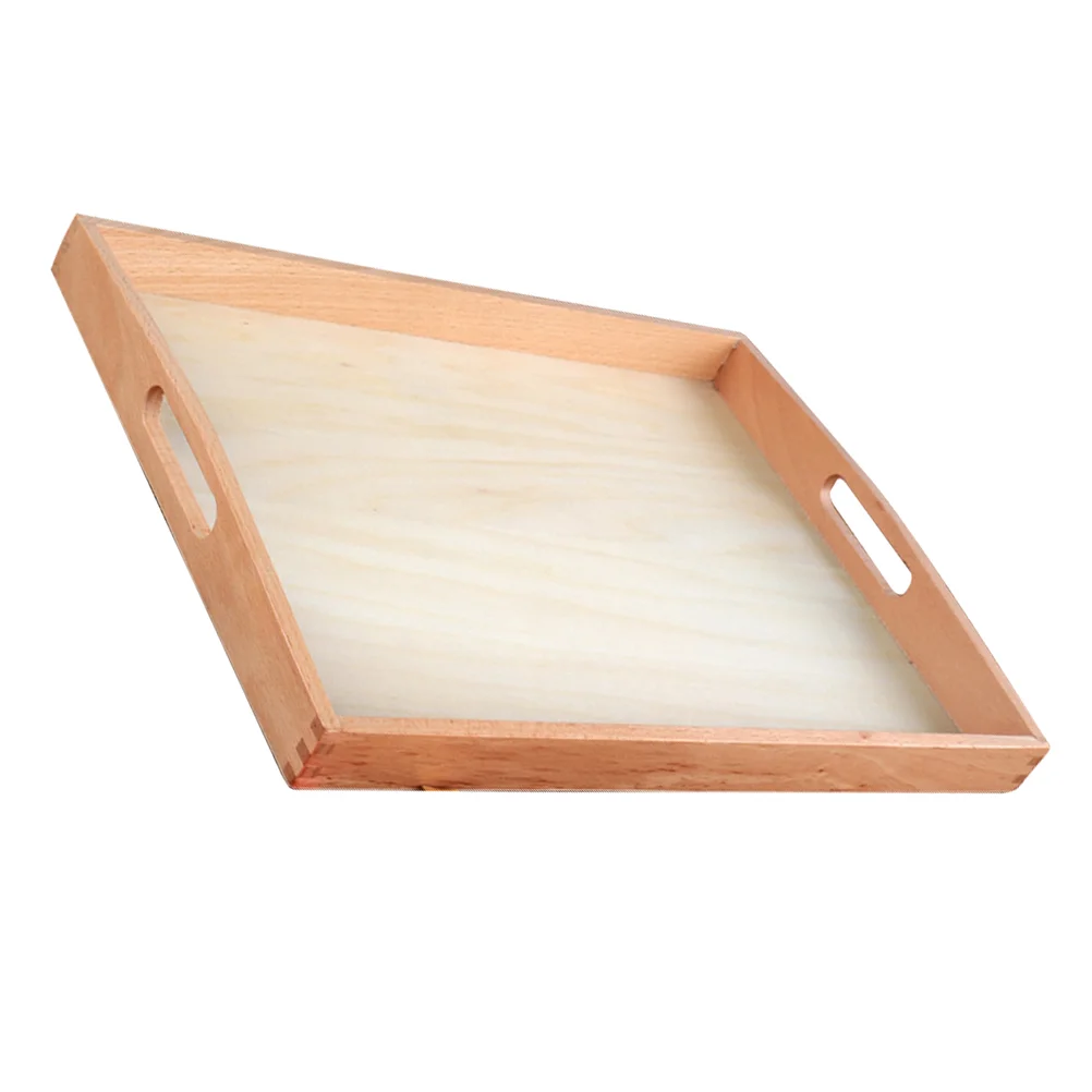 Cognitive Toy Montessori Tray Analytical Training Handle Storing Child Kids Toys