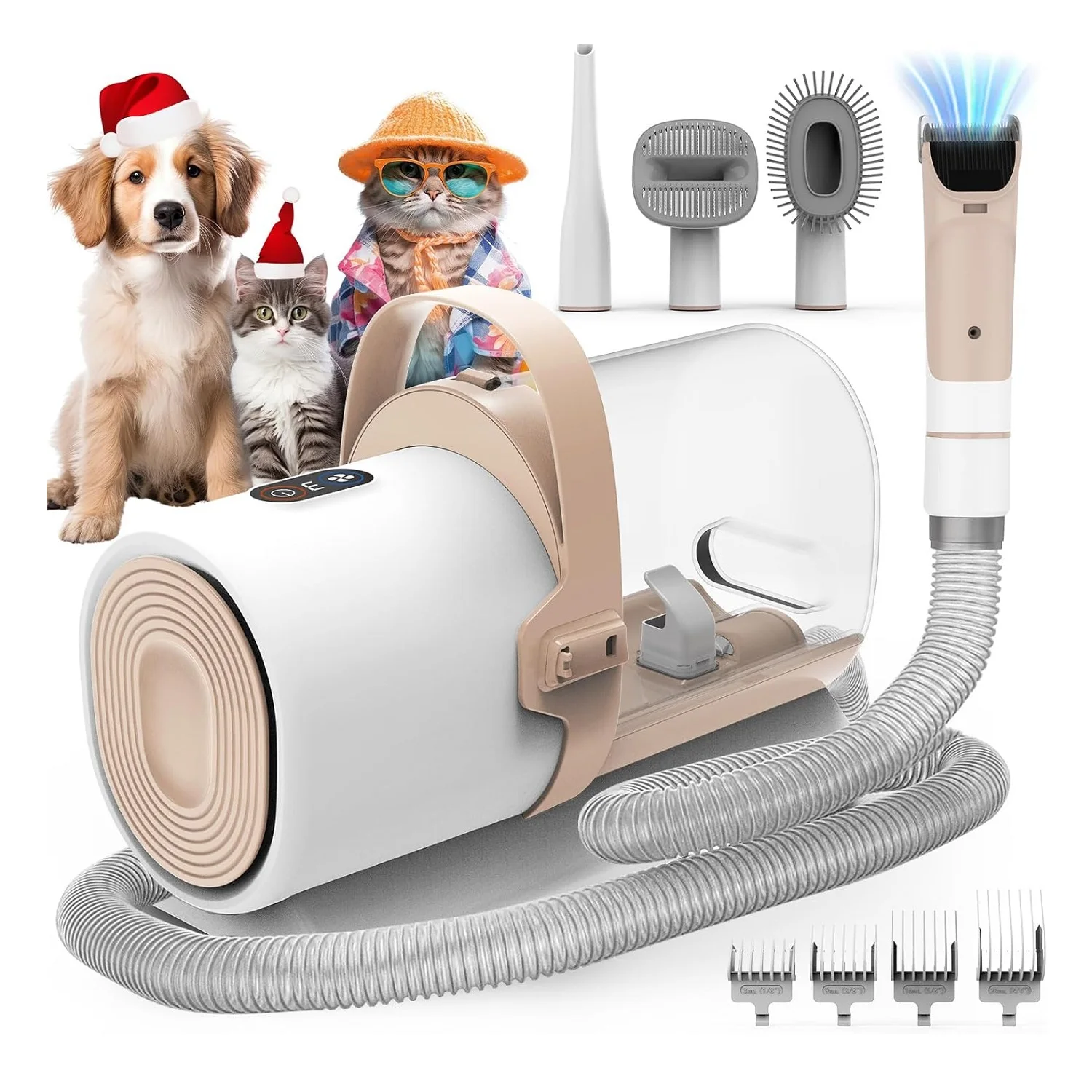 

Free Ship Low Noise 11000Pa Puppy Electric Clipper Comb Brush Cat Dog Hair Remover Pet Grooming Vacuum Cleaner Kits