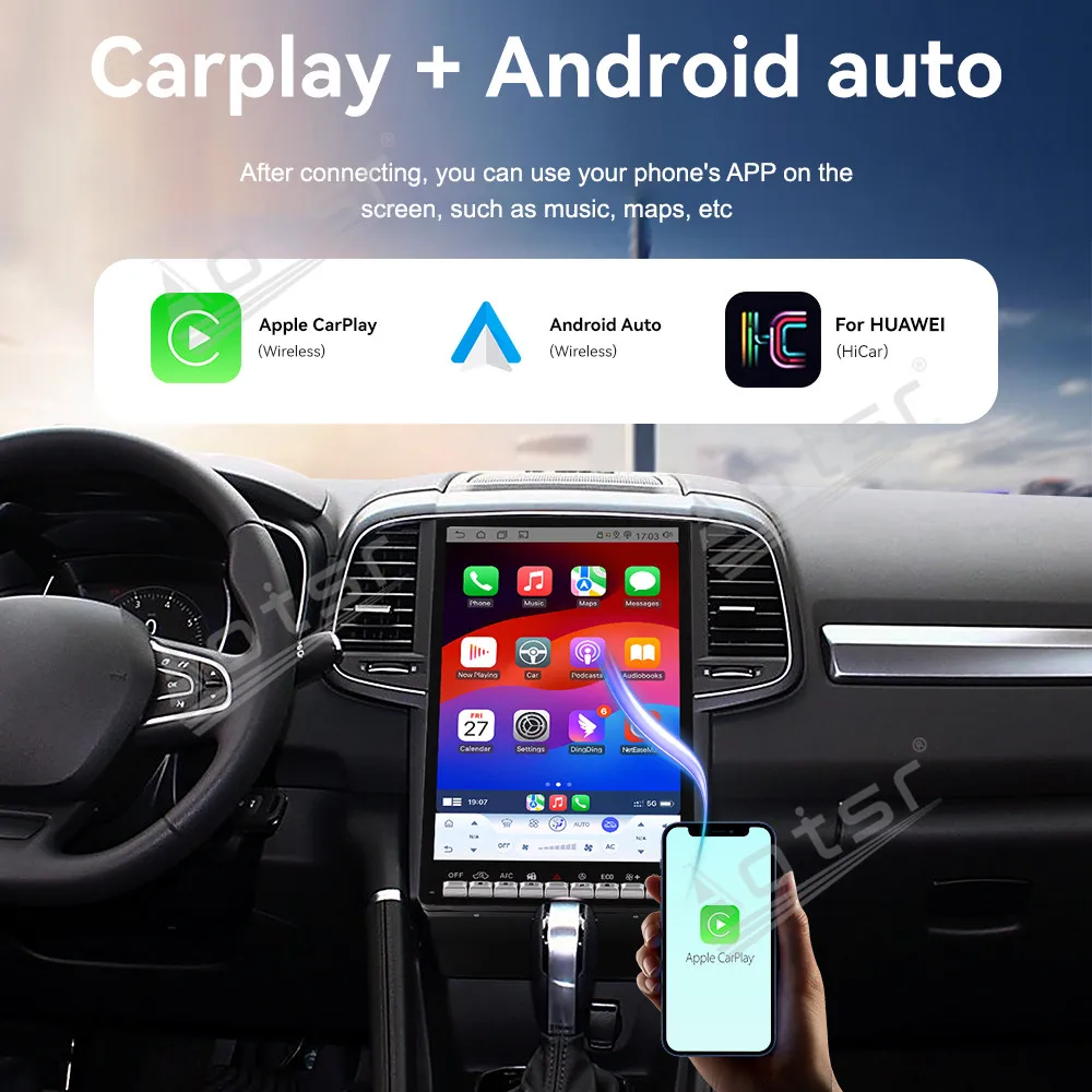 

14.5 Inch Touch Screen Car Radio For Renault Megane/Koleos 2016-2019 GPS Navigation Stereo Multimedia Play CarPlay Android Auto