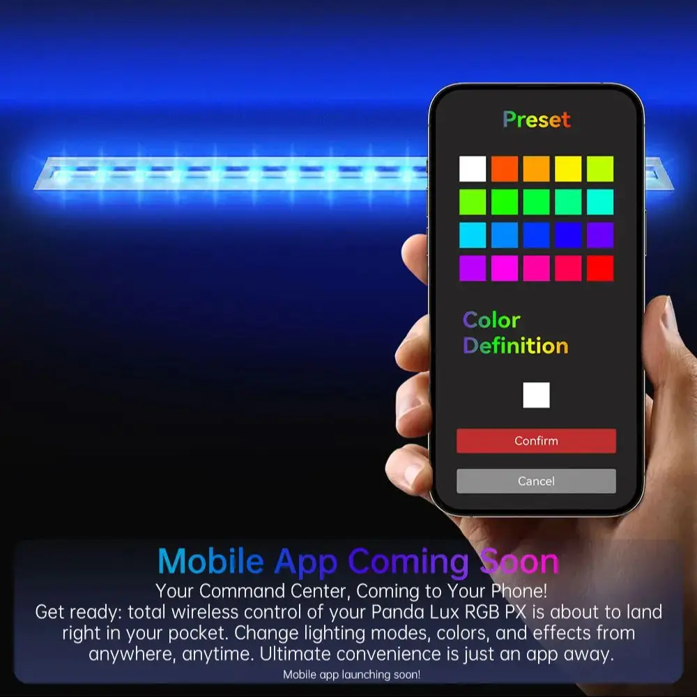 

BIQU Panda LUX RGB PX Light Bar Kit Magnetic Mounting App Control H2D Style Status Indicator For Bambu Lab P1 X1