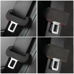 Universal car seat belt buckle cover Suede scratch resistant protective cover For BMW Mercedes Benz Porsche Audi vw accessories