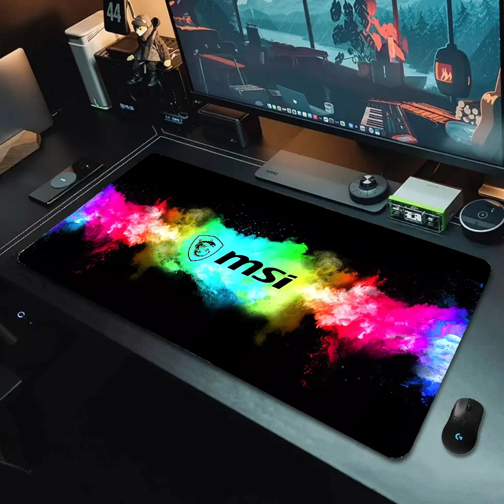 

Desk Mat Msi Mouse Pad Gaming Accessories Pc Cabinet Games Mousepad Gamer Computer Desks Keyboard Mats Office Extended Xxl