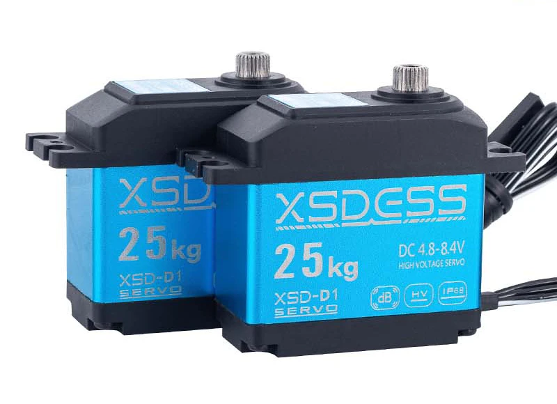 25kg Rc Servo Ip68 métal étanche Servo pour Rc 1/10 1/8 Traxxas Trx4 Axial Scx10 Rgt Rc4wd voiture sur chenilles Robot camion pièces de Robot