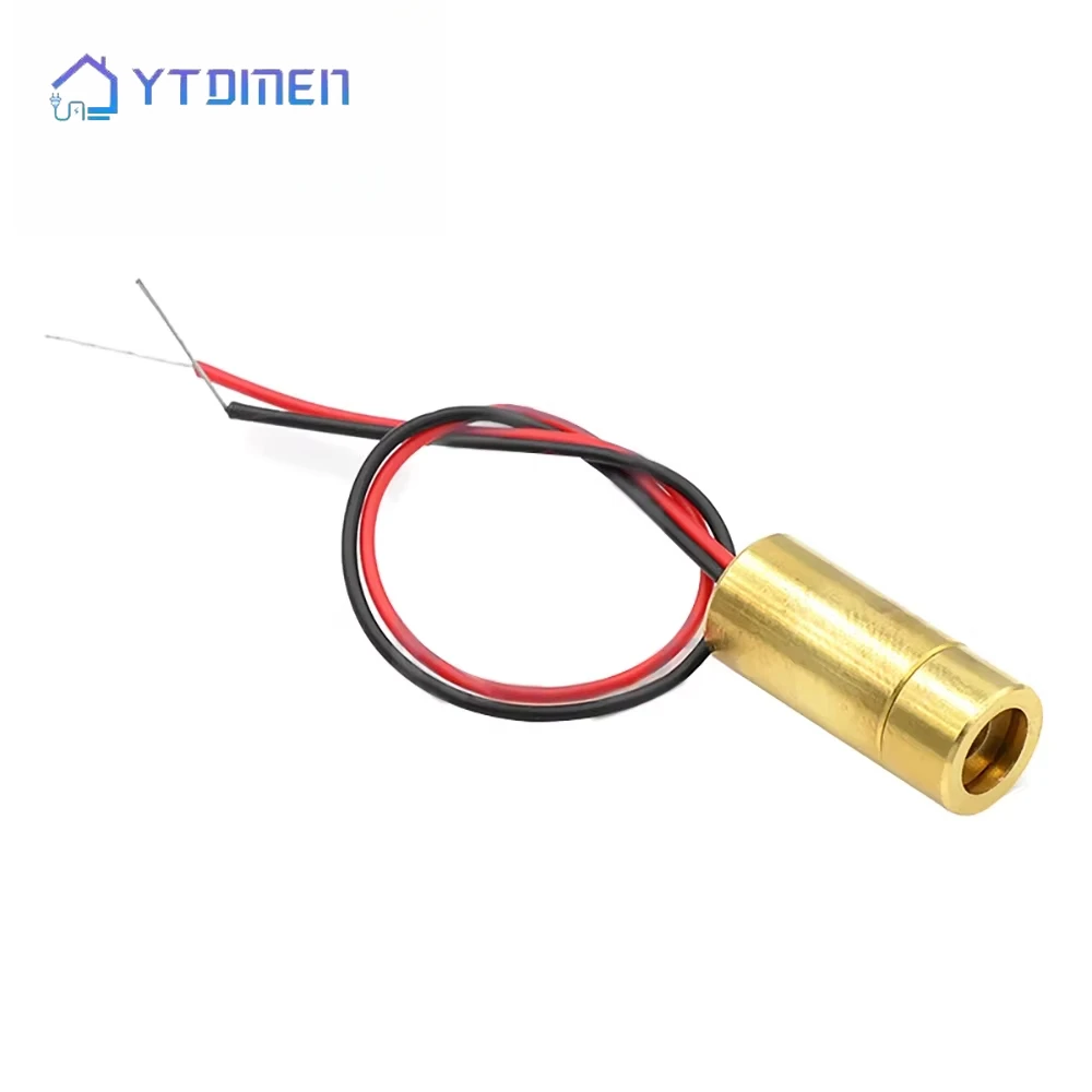 650nm 5mW Red Point / Line / Cross Laser Module Laser Tube Head Glass Lens Focusable Industrial Class Laser Diode