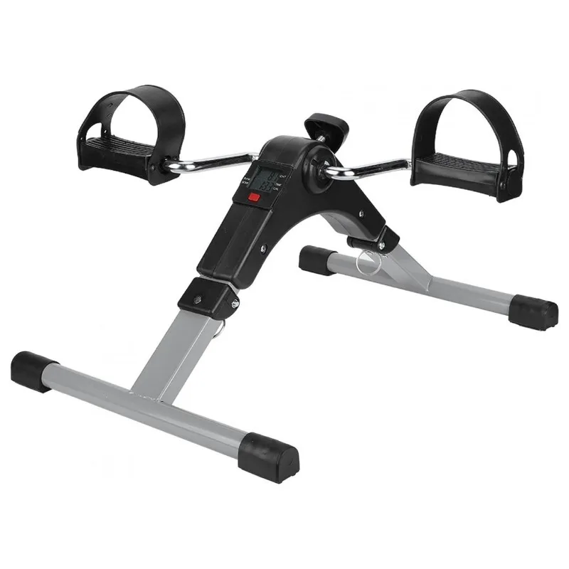 Fitness Foot Pedal Exerciser Foldable Portable Hand Arm Leg Exercise Pedaling Machine Folding Mini Stationary Bike Pedaler