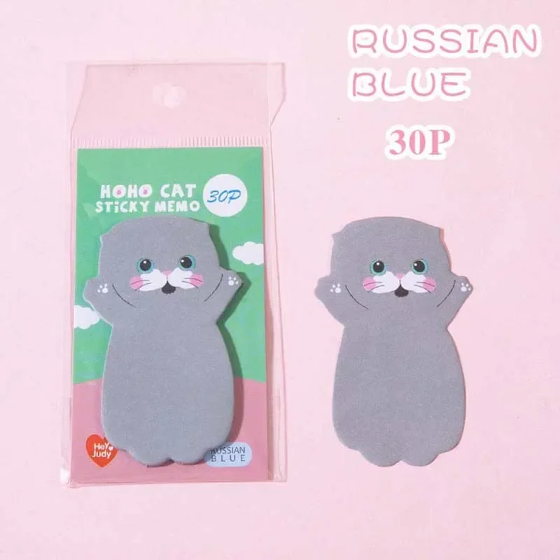 1 PCS Cute Kawaii Cat Series Sticky Note Student Message Sticker Times Memo Pad Scrapbooking School Label Stationery