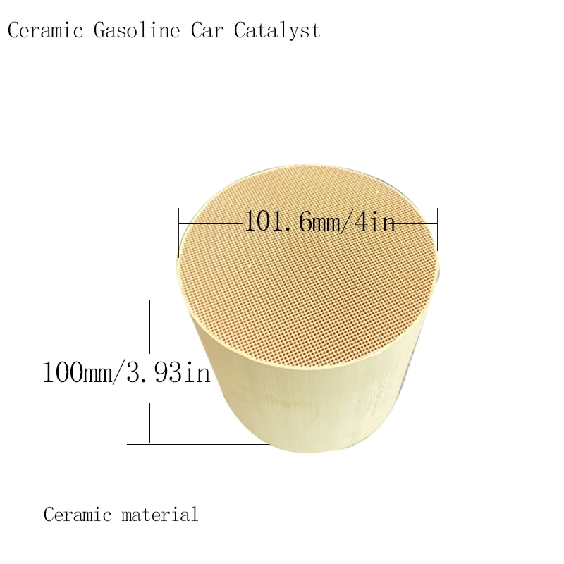 Universal 101.6*100mm Ceramic Catalyst 600cpsi for Gasoline Cars Exhaust Car Universal mini Catalyst Universal Catalytic