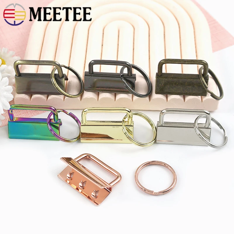 

10/20Pcs 20/25/32mm Metal End Clips Buckles for Keychain Bag Strap Belt Lock Clasp Tail Clip Ring Buckle DIY Crafts Accessories