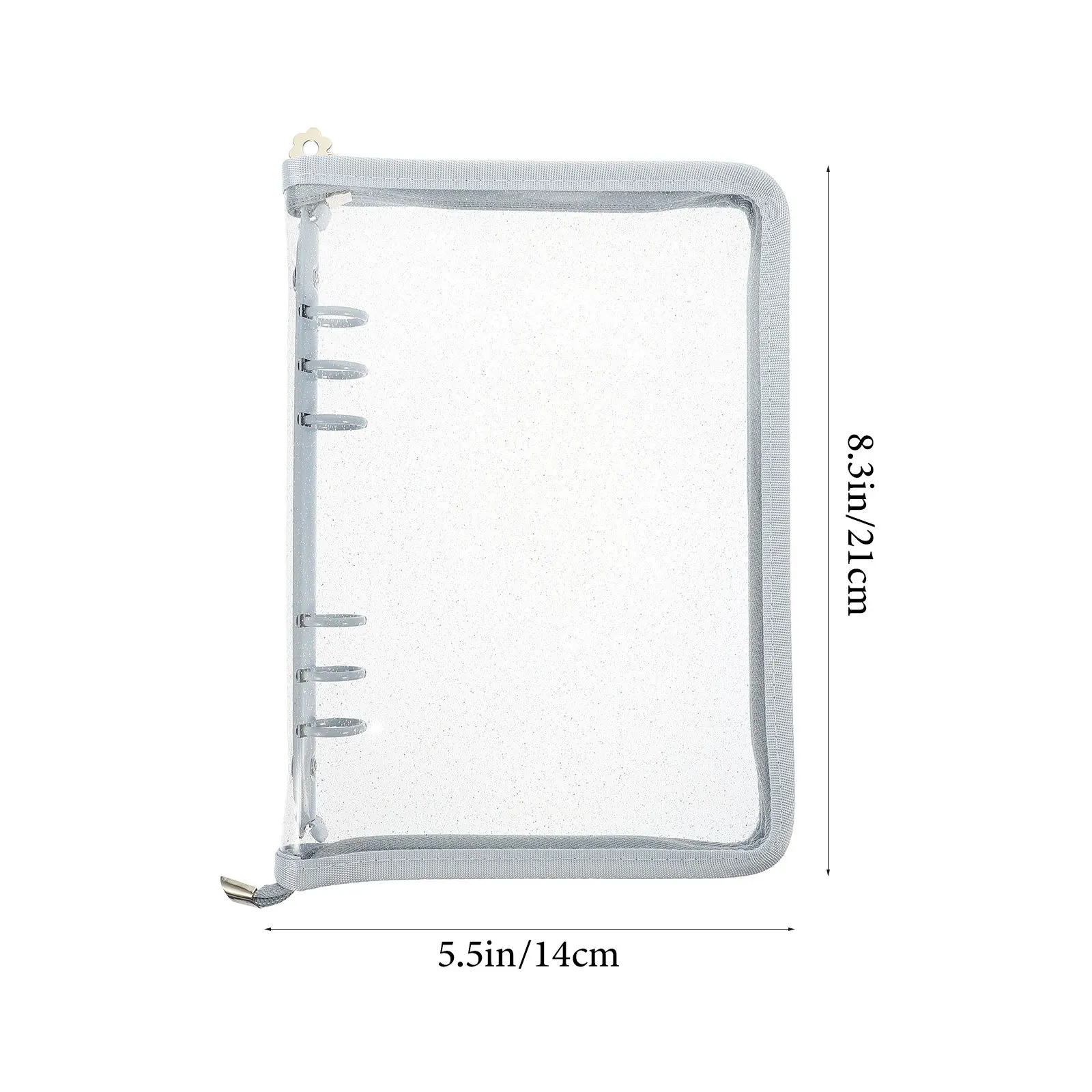 غطاء الموثق فضفاضة ورقة 6-خواتم سستة الموثق غلاف دفتر مذكرات غلاف الكتاب البلاستيكية مكتب التموين المنظم سستة سجل القصاصات قذيفة