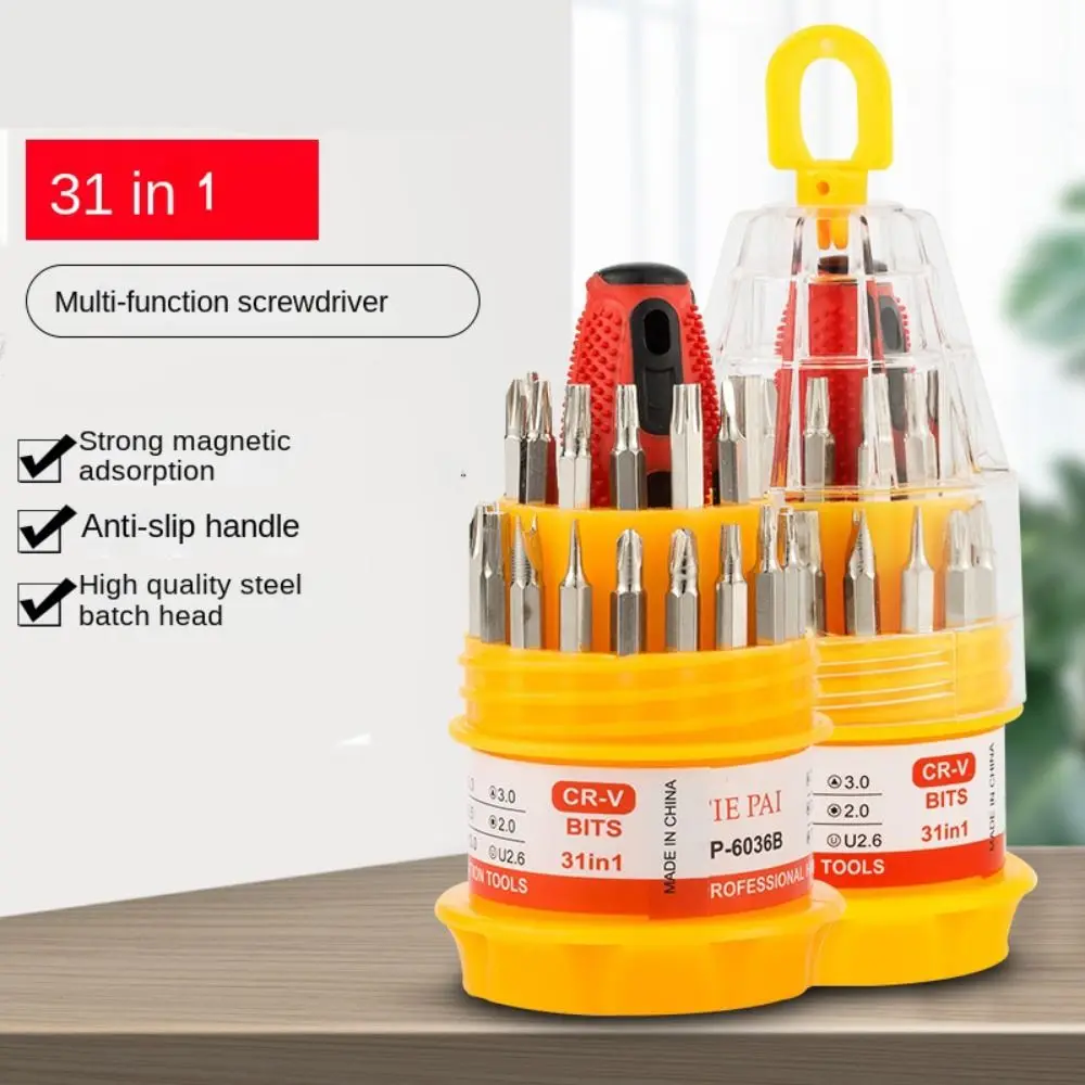 31 in 1 Mini Screwdriver Set Pagoda Type Disassemble Screwdriver Kits Repair Tool Kit Maintenance Driver Screw Batch