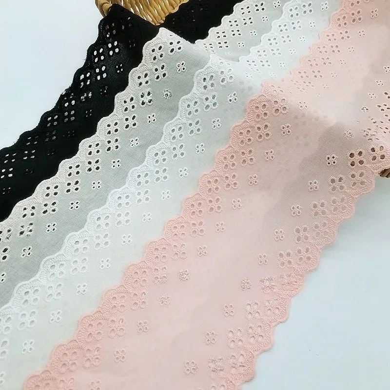 

15Yards, New Double-sided 4-hole Hollow Hair Loop, Cotton Lace Accessories, Headwear, Clothing, Home Textiles, Textile Materials