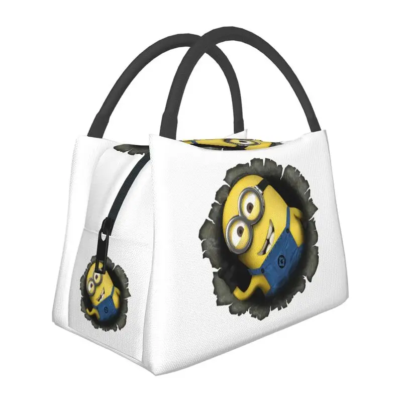 

Animated Comedy Movies Minions Thermal Insulated Lunch Bag Women Resuable Lunch Tote Office Outdoor Multifunction Meal Food Box