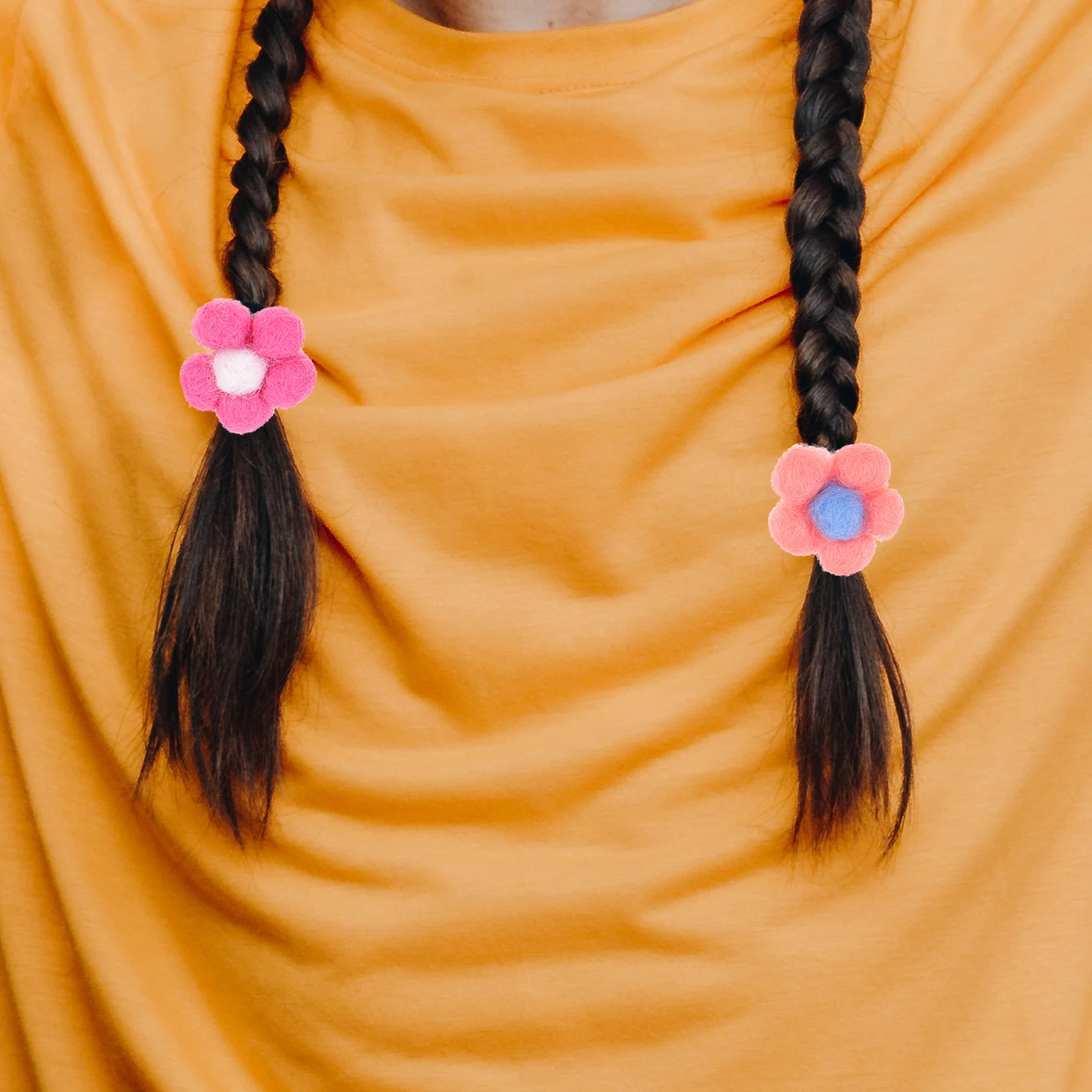 

10Pcs Manual Flower Ornament DIY Brooch Decor Supplies for Jewelry Phone Case Hair Band Creative Chic Embellishment Set