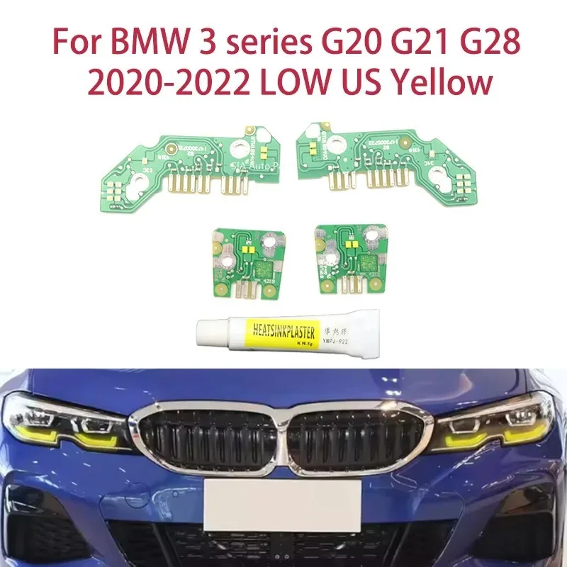 

Led DRL Chip For BMW 3 series G20 G21 G28 20-22 LOW US version Lemon Yellow Angel Eyes light modificationheadlights Ballast chip