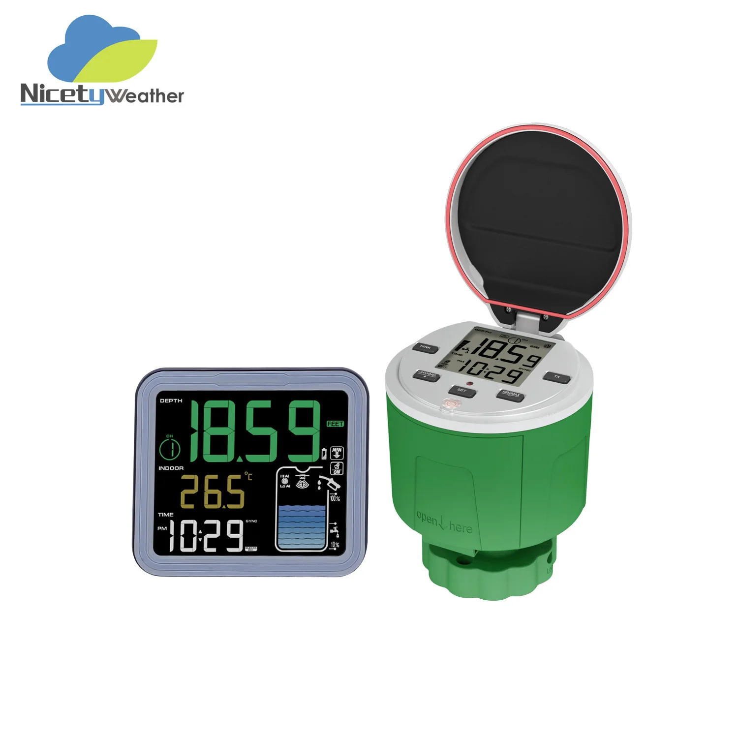 

Солнечный ультразвуковой датчик уровня воды, 150 метров, IP68, для мониторинга уровня в резервуарах, водонепроницаемый, с цифровым дисплеем