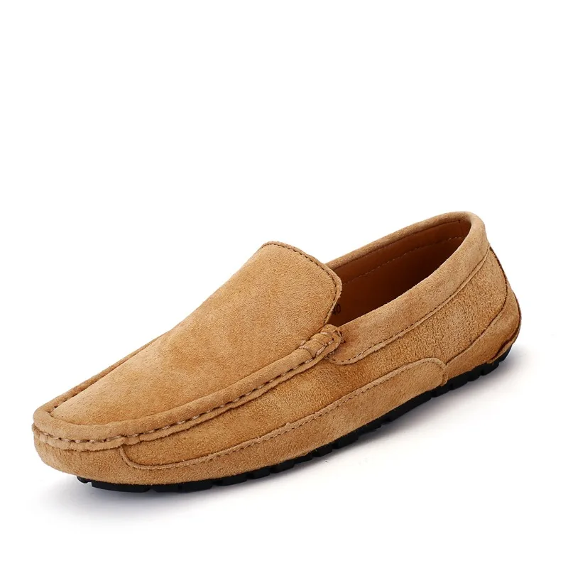 Mocasines de cuero de gamuza para hombre, zapatos informales de lujo 2022, zapatos náuticos hechos a mano, zapatos sin cordones para conducir, mocasines para hombre