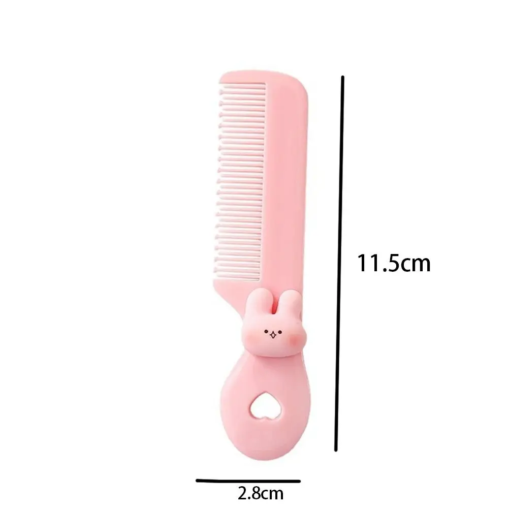 Travel Accessories Ins Colored Hair Comb Mini Portable Hairdressing Comb Animal Cute Cartoon Hair Brushes Boy