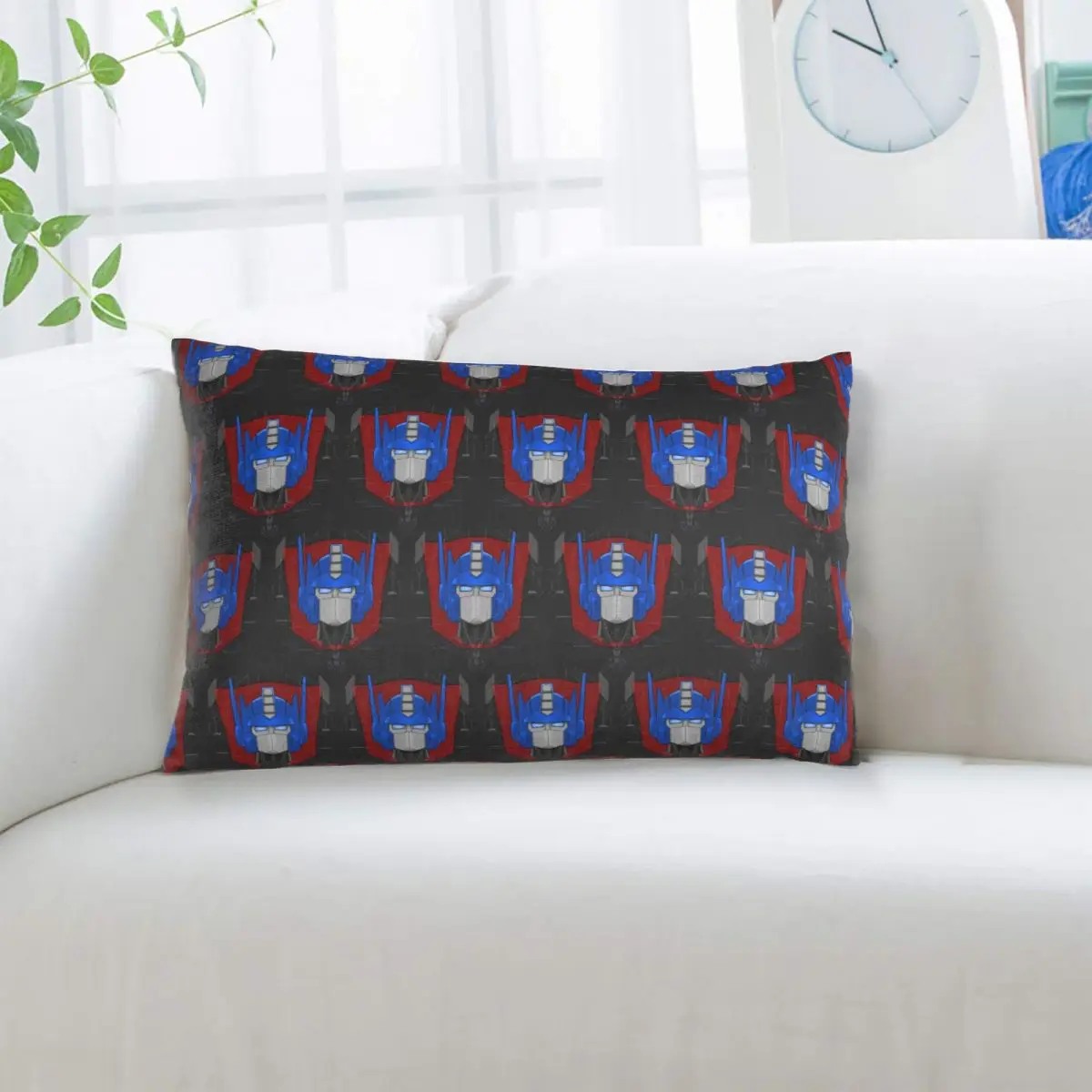 

Optimus Prime Bust Rectangle Pillowcase Cushion Cover Decorative Bedroom Bed Home Comfort Throw Pillow