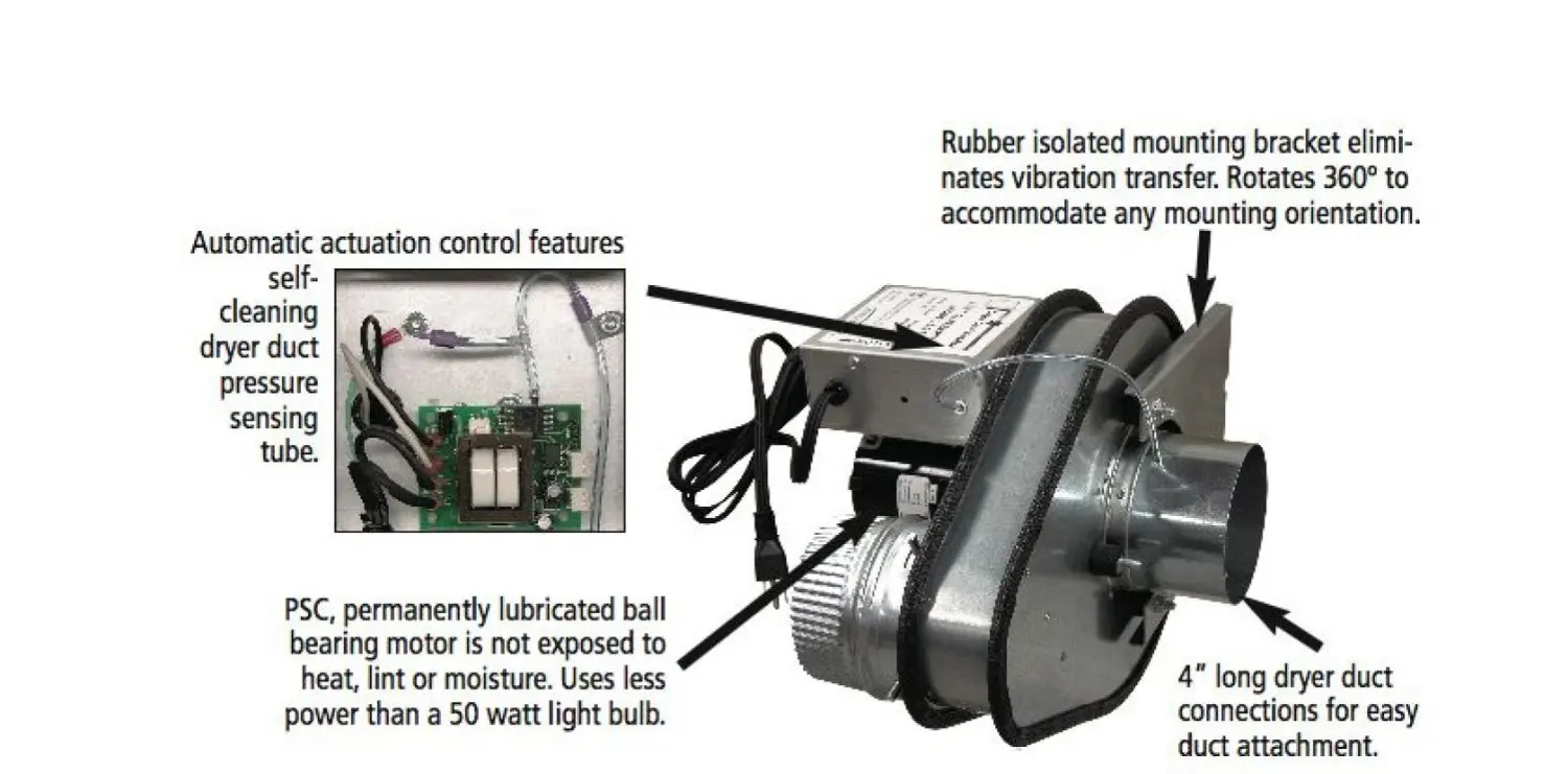 AMPLIFICADOR DE Conducto de secador Blitzer de pelusa, 46005