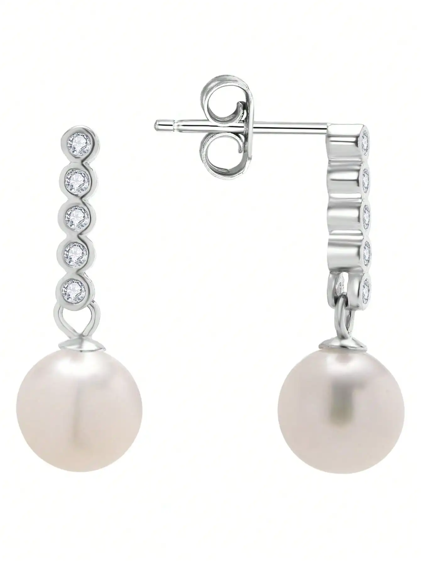 

Женские серьги-подвески с натуральным пресноводным жемчугом, 8 мм