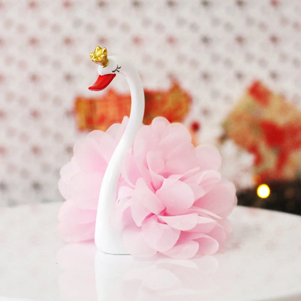 

1 Piece Swan Cake Topper Decorative Cake Decor for Baking Decoration Desktop Ornament Cute Cupcake Ornament Pink