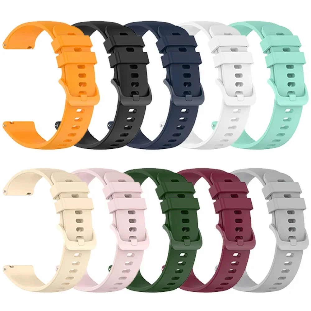 20 22mm Wristbands for Garmin Vivoactive 5 4 Strap Forerunner 265 255 165 Venu 3 Sq 2 Plus Sports Silicone Replacement Bracelet