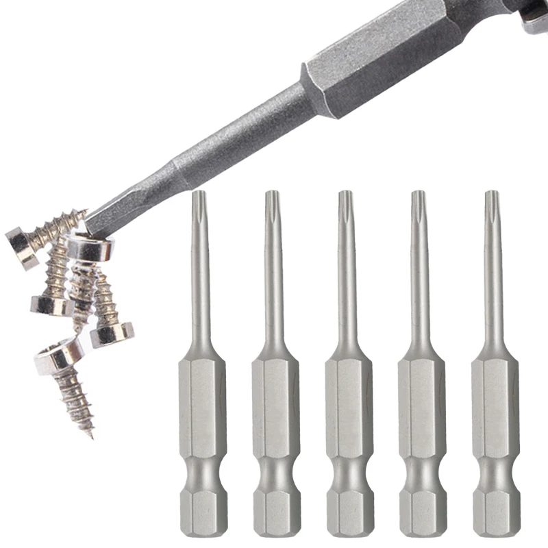 Torx Screwdriver Flat Head Tamper Proof Security Drill Bit Set for Electric Drill Magnetic Extension Adapter Star Hex Spline Bit