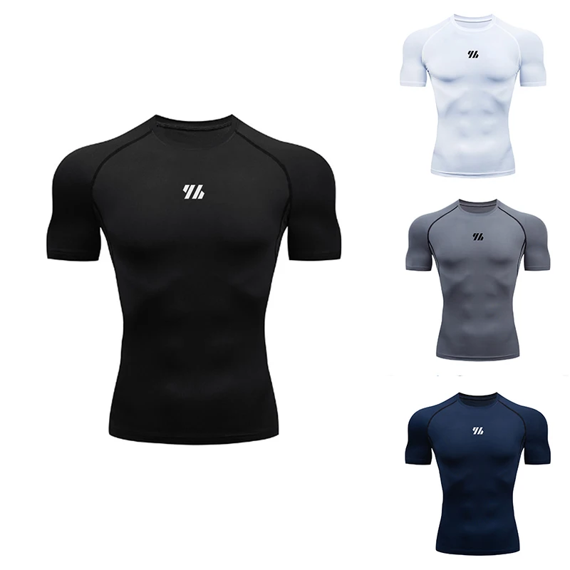 

Футболка для спортзала, мужские летние спортивные майки с короткими рукавами, рубашка для фитнеса, быстросохнущие дышащие футболки для бега, спортивная одежда для бега, топ