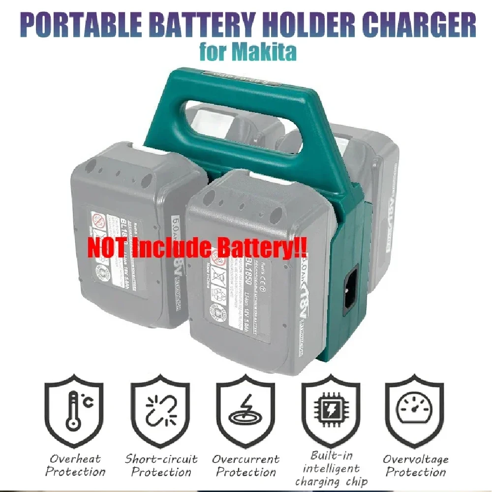 Lithium Battery Parts For Makita 18V BL1830 BL1815 DC18RC DC18SF DC18RF For HongSong 21V Li-ion Battries DC Inport Charger