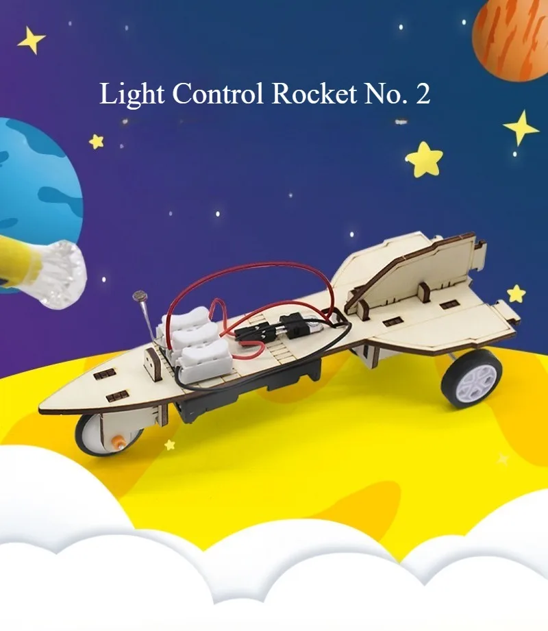 

Light-controlled Rocket No. 2 (Light-controlled Missile) Science Project - DIY Handmade Assembly for Students - Scientific Physi