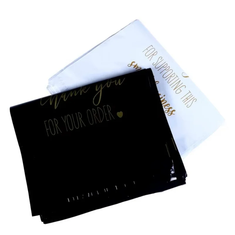 

10/100PCS Thank You Poly Mailer Adhesive Envelopes Bag DIY Courier Dress T-shirt Trousers Sweater Shoes Box Portable Pouches