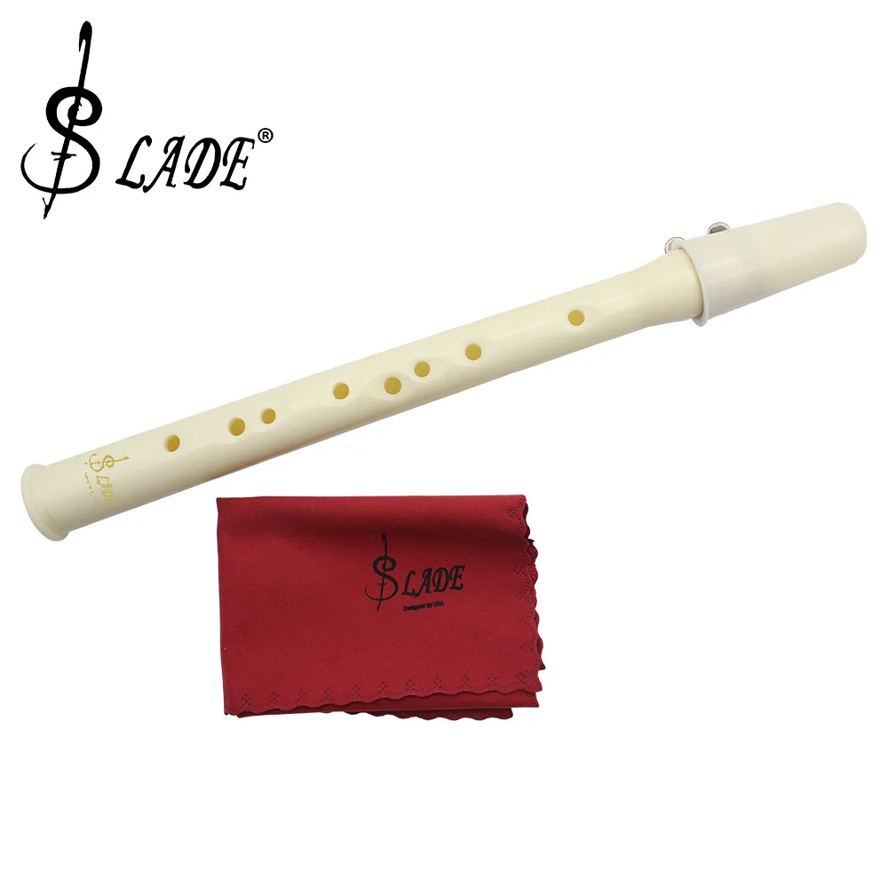 

SLADE 8 Holes keyless Portable Pocket Sax White Color