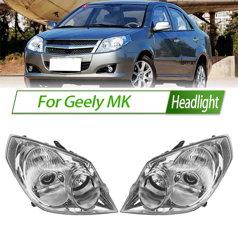 

For Geely MK Halogen Headlight Assembly OEM Style Front Headlamp Bulb Socket Plug & Play Replacement