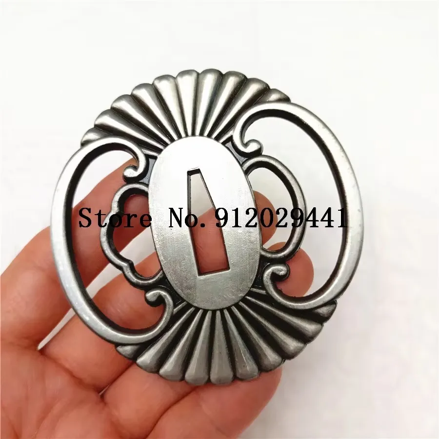 Alloy Set Tsuba Fuchi Kashira Menuki Habaki Fitting For Japanese Sword Samurai Katana Accessory
