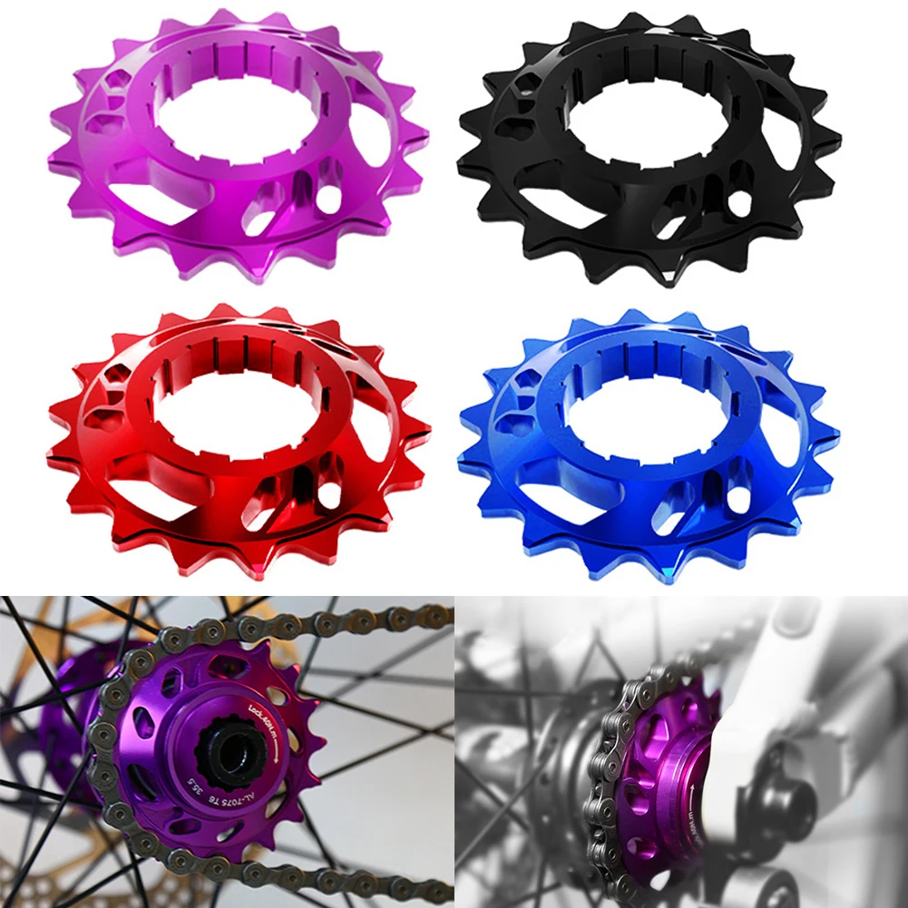 Mountain Bike Cassettes Freewheels 18T Aluminum Alloy Single Speed Flywheel Conversion Kit Bicycle FixedGear Accessories