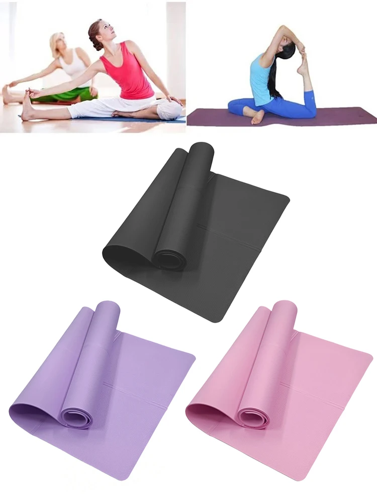 4MM Dicke EVA Yoga Matten Anti-slip Sport Fitness Matte Decke Für Übung Yoga Und Pilates Gymnastik Matte fitness Ausrüstung
