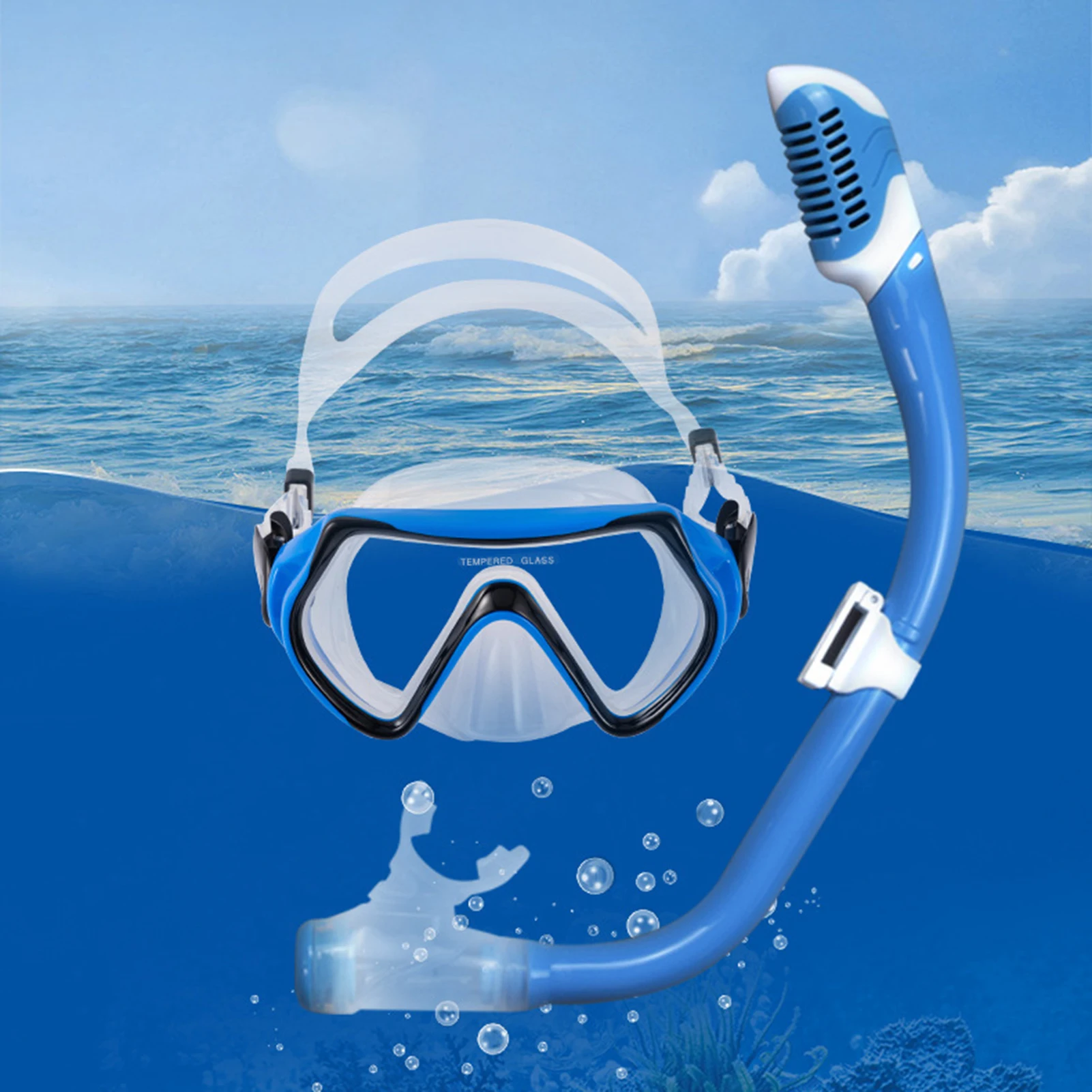 

Children's Diving Equipment Summer Swimming Diving Glasses Set Professional Beginner Diving Breathing Mask Swimming Accessories