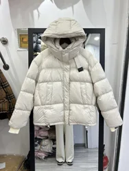 90% weiße Ente Unten Jacke Frauen Mit Kapuze Winter Verdicken Warme Flauschigen Feder Puffer Mantel Weibliche Parkas Schnee Outwear