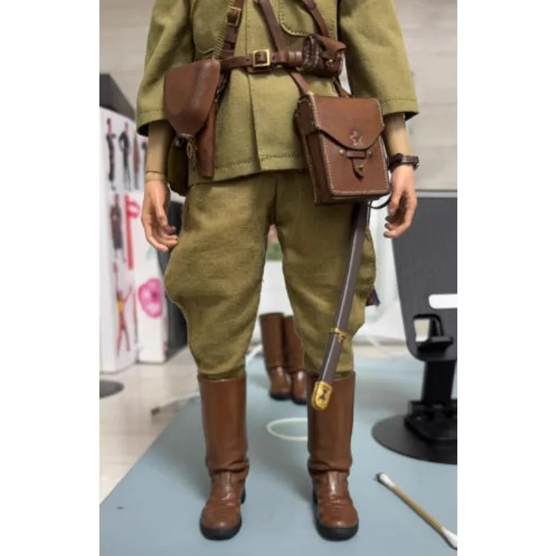 Figurki akcji męskie w skali 1/6, wojskowe długie wysokie buty, gumowe ażurowe buty, model dla 12-calowego ciała żołnierza, akcesoria.