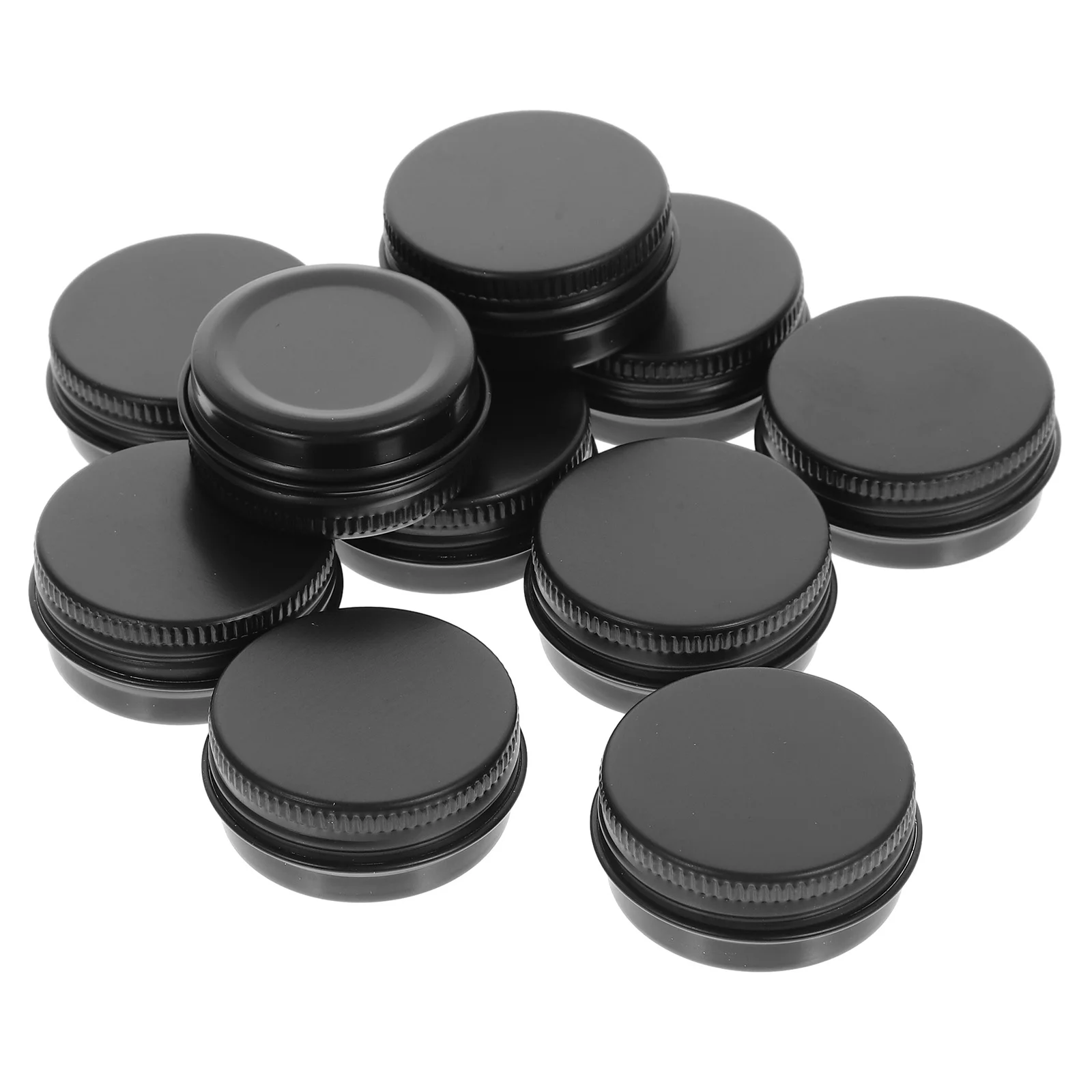 

Empty Containers Bottled Black Aluminum Box Aluminium Tin Jars