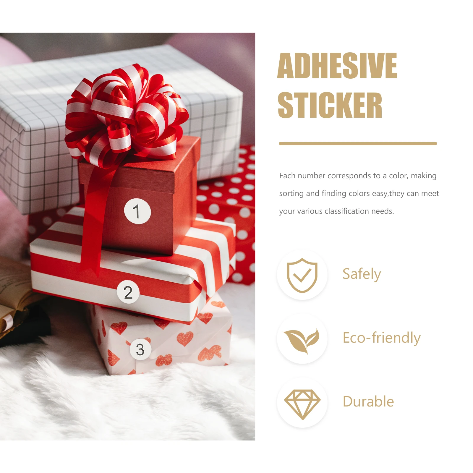 

20Pcs Classified Stickers Convenient Helpers for Home Organization Storage Bottles Decals Adhesive Number Stickers