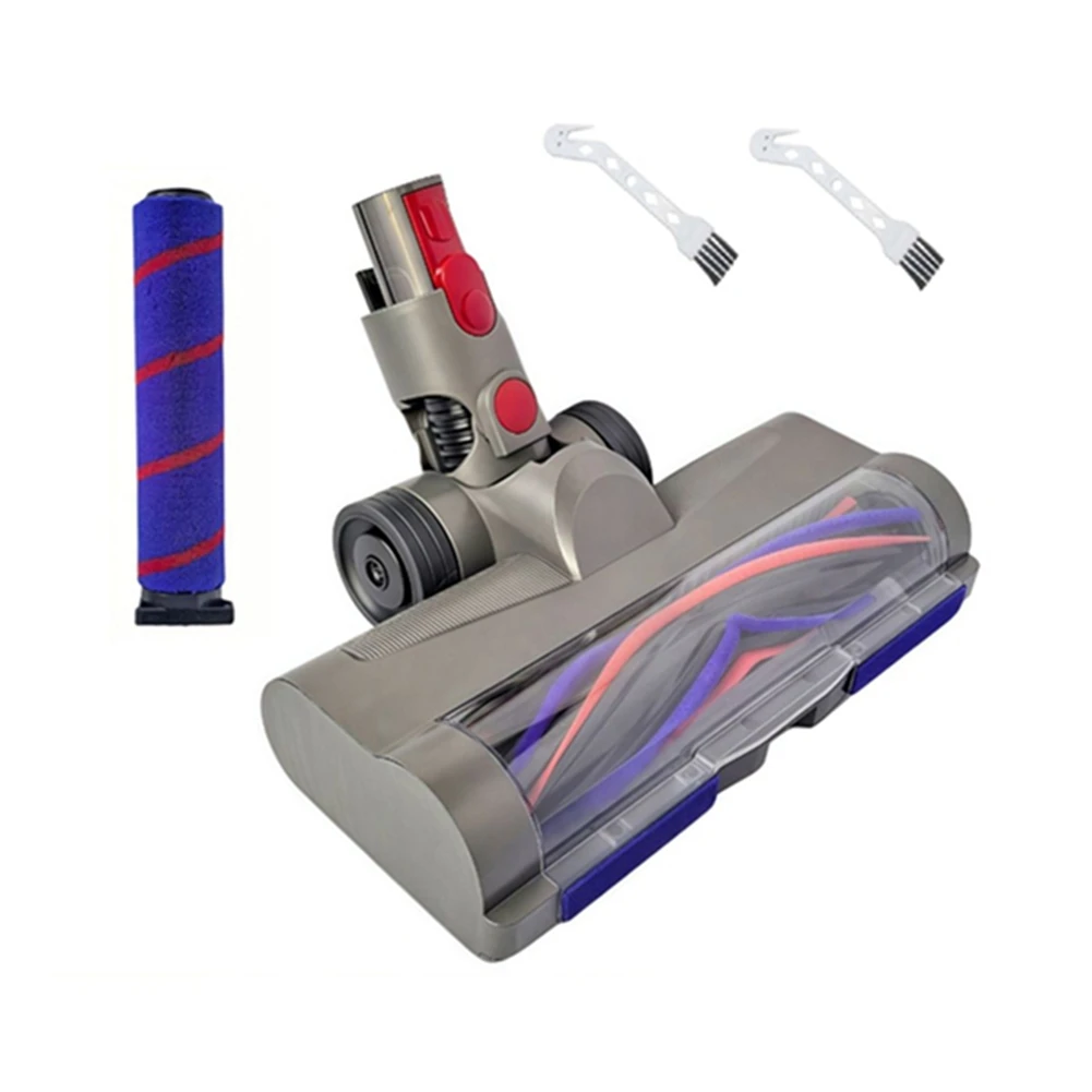 

Quick-Release Floor Brush Head for V7 V8 V10 V11 V15 Vacuum Cleaner with LED Headlights for Hardwood Floor Carpets. [BWASCLIM]